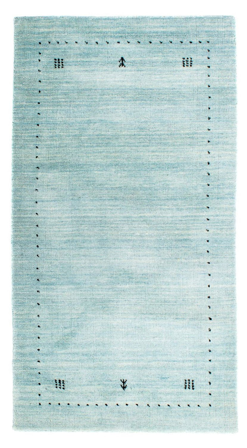 Gabbeh-tæppe - Loribaft Indus - 140 x 70 cm - lyseblå