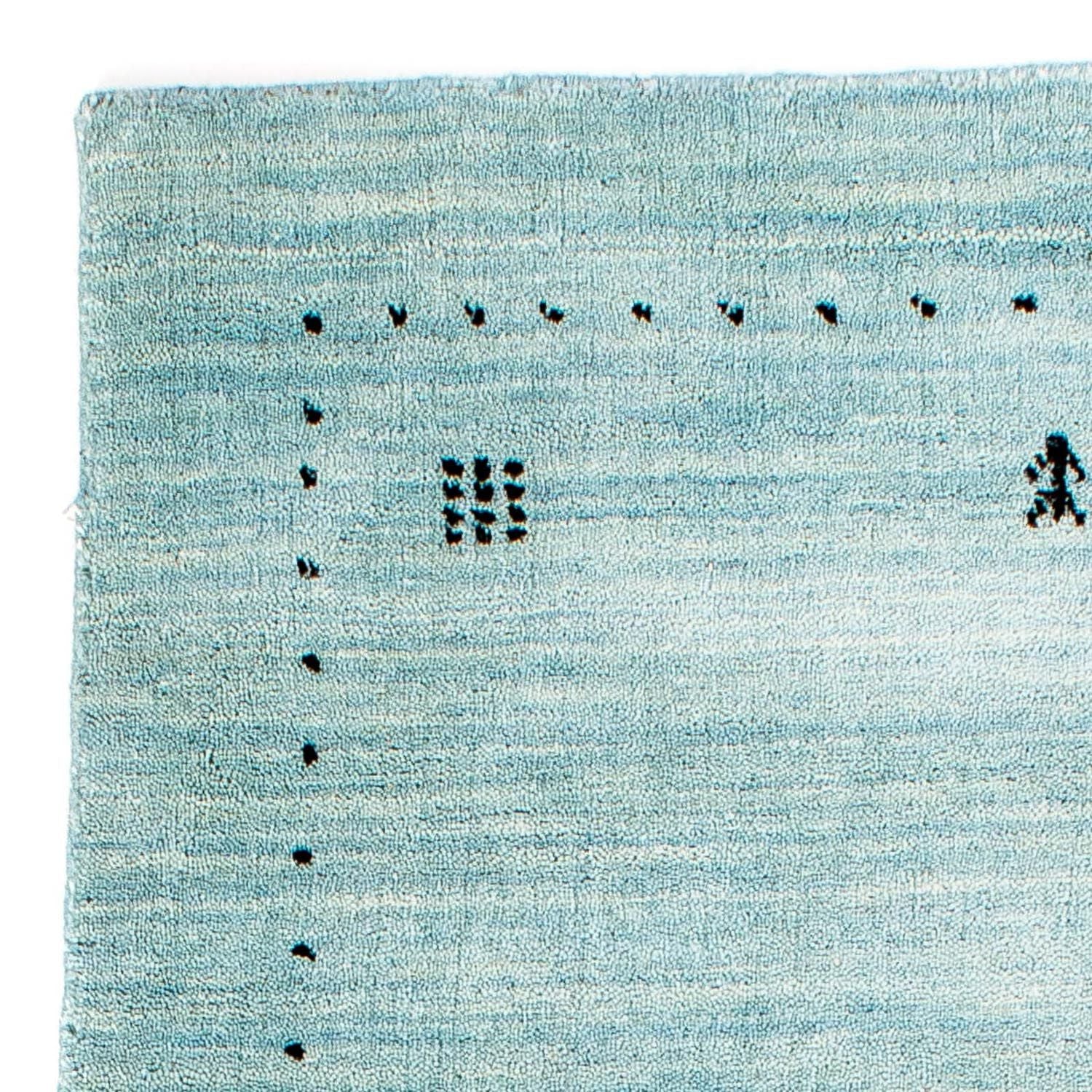 Gabbeh-tæppe - Loribaft Indus - 140 x 70 cm - lyseblå