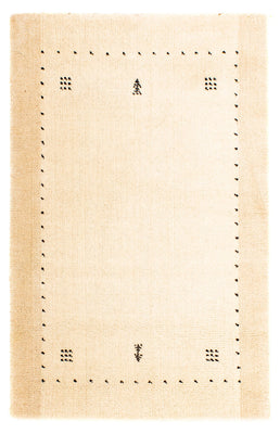 Gabbeh-tæppe - Loribaft Indus - 93 x 63 cm - beige