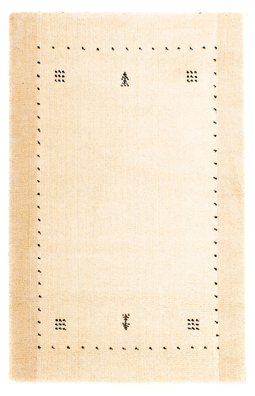 Gabbeh-tæppe - Loribaft Indus - 93 x 63 cm - beige