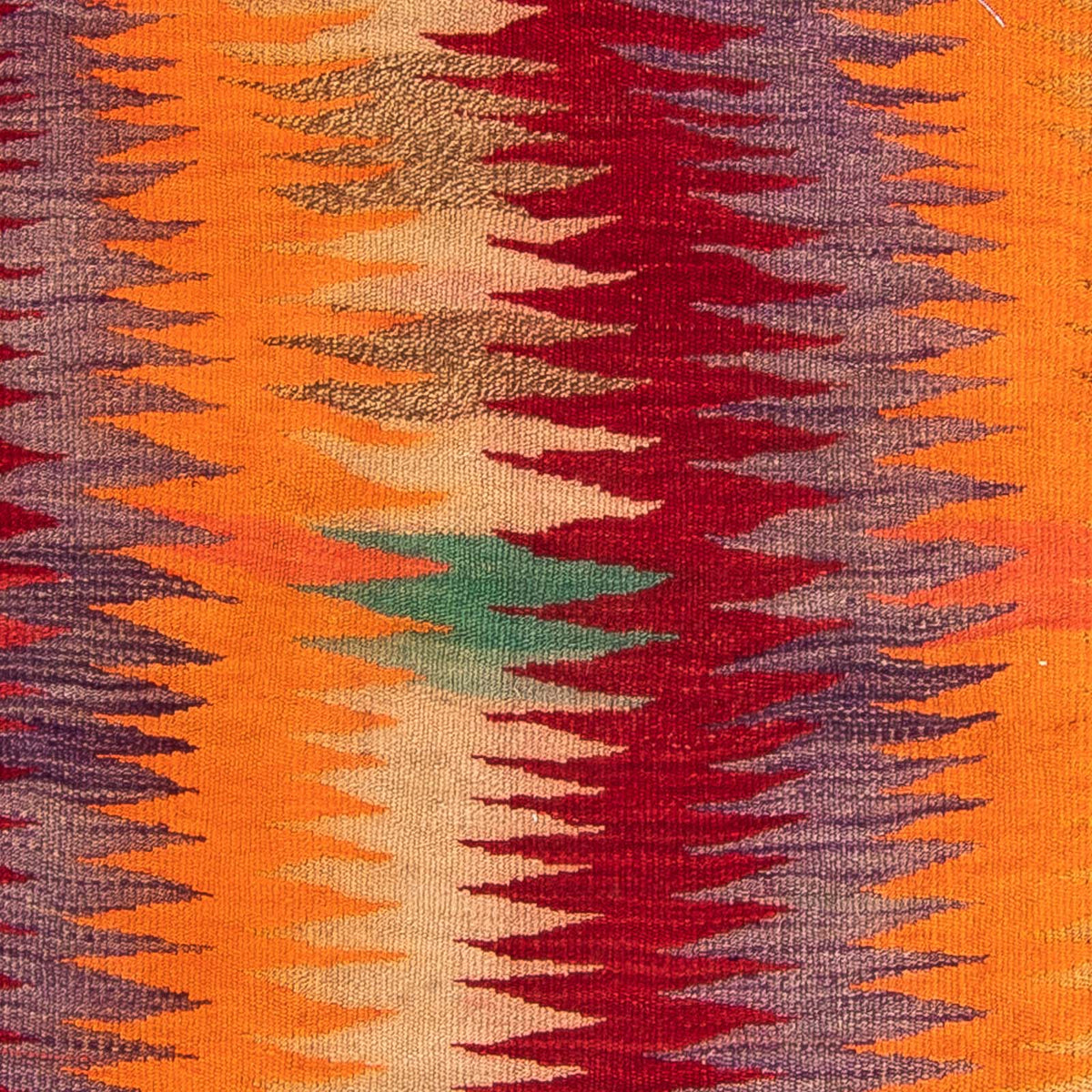 Løber Kelim-tæppe - gammelt - 265 x 125 cm - flerfarvet