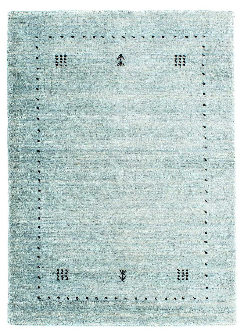 Gabbeh-tæppe - Loribaft Indus - 95 x 65 cm - lyseblå