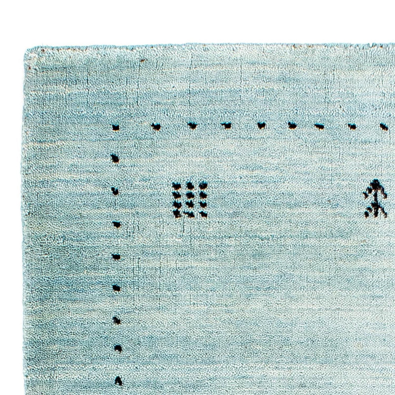 Gabbeh-tæppe - Loribaft Indus - 95 x 65 cm - lyseblå