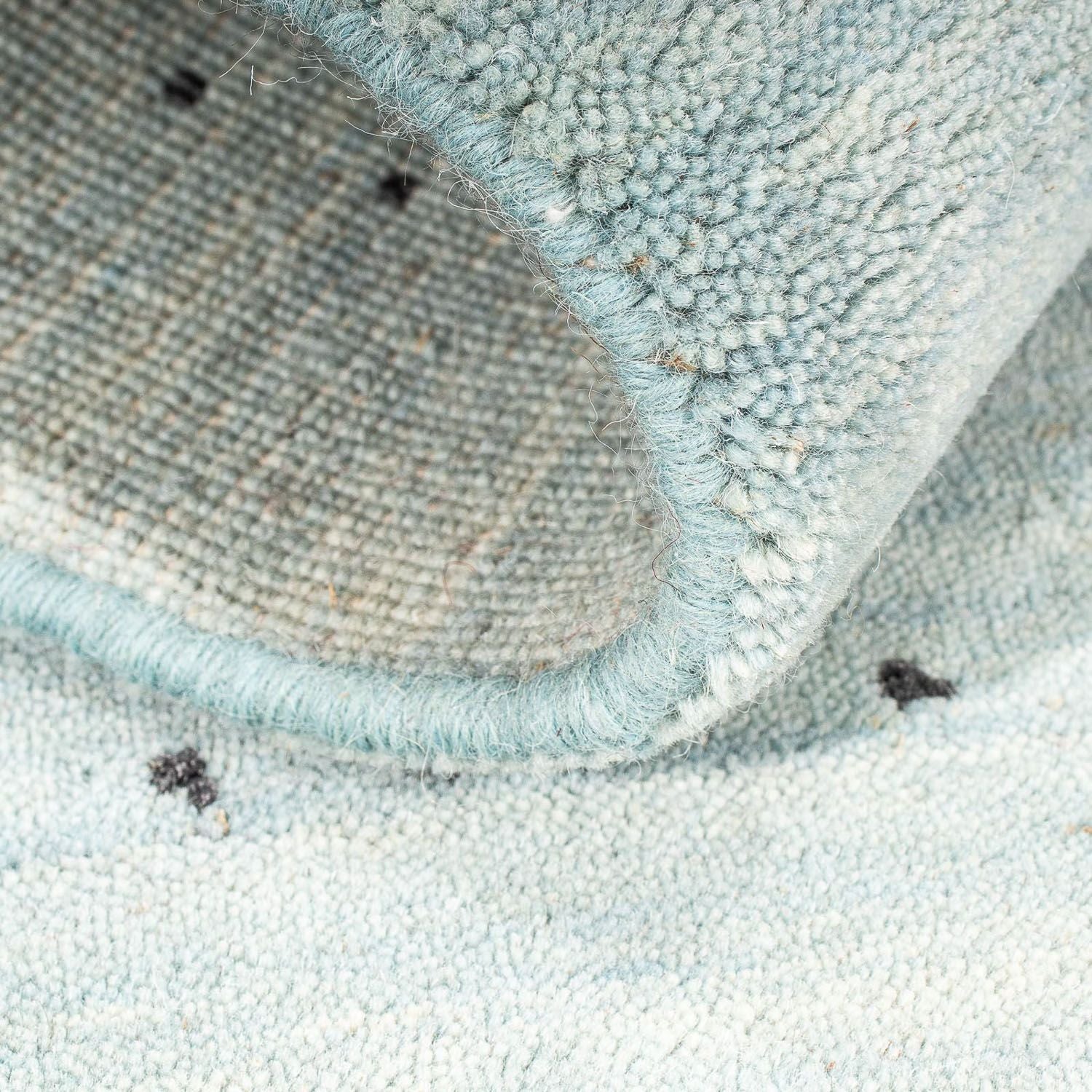 Gabbeh-tæppe - Loribaft Indus - 95 x 65 cm - lyseblå