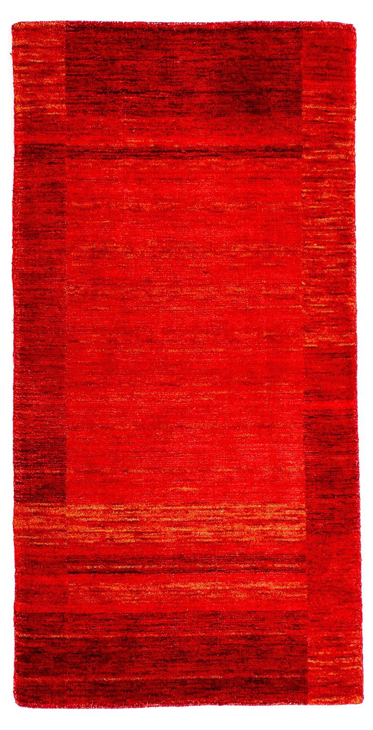 Gabbeh-tæppe - Loribaft Indus - 142 x 77 cm - rød