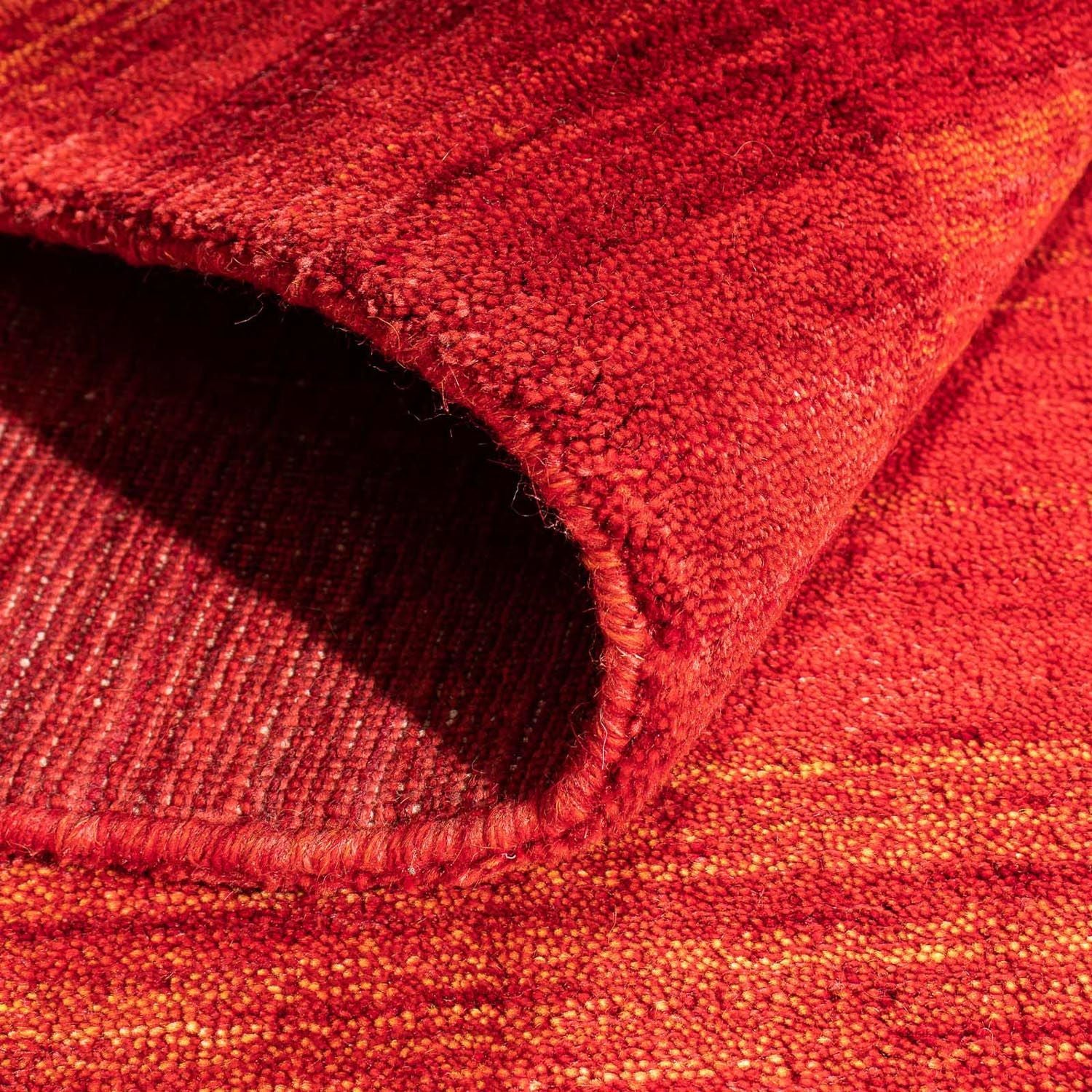 Gabbeh-tæppe - Loribaft Indus - 142 x 77 cm - rød