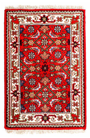 Orientalsk tæppe - Bijar - Indus - 90 x 60 cm - rød