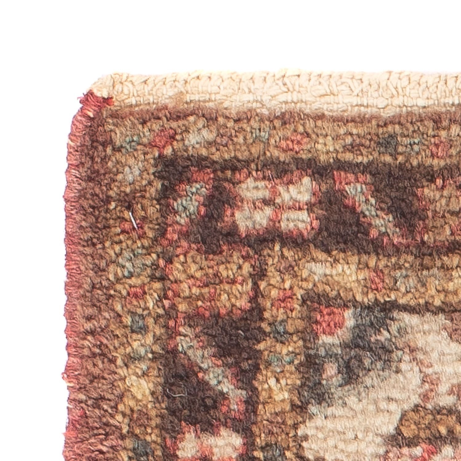 Persisk tæppe - Nomadisk - 60 x 40 cm - lys brun