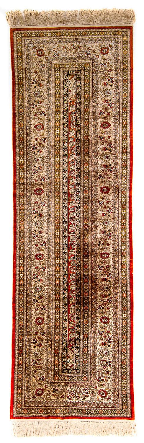 Løber Silketæppe - China Silk - 272 x 71 cm - rød
