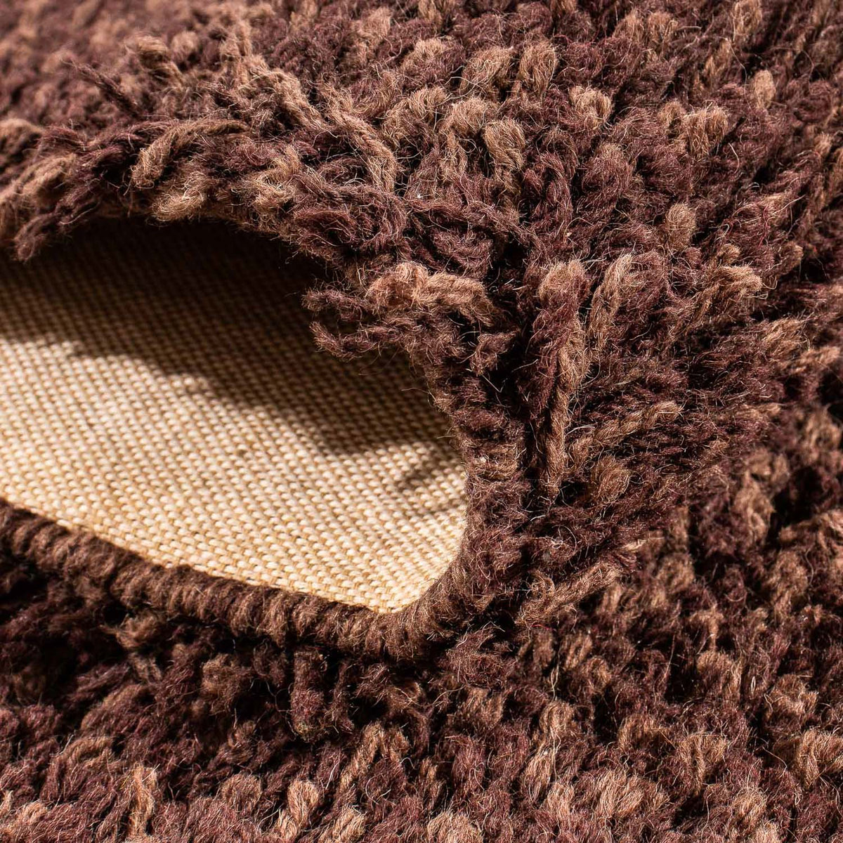 Løber Tæppe med høj pæl - 295 x 65 cm - brun