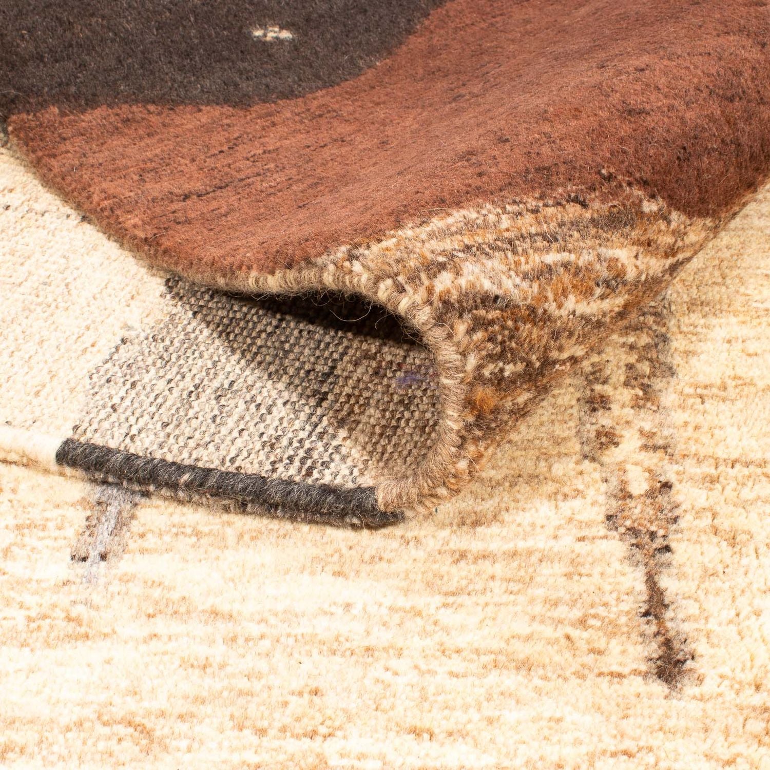 Designer tæppe - 245 x 184 cm - beige
