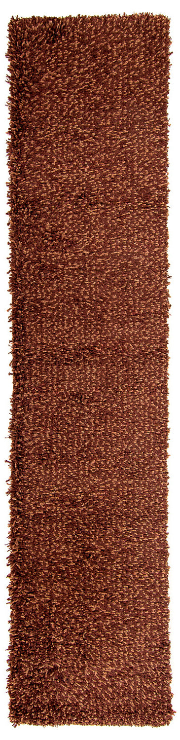 Løber Tæppe med høj pæl - 295 x 66 cm - brun