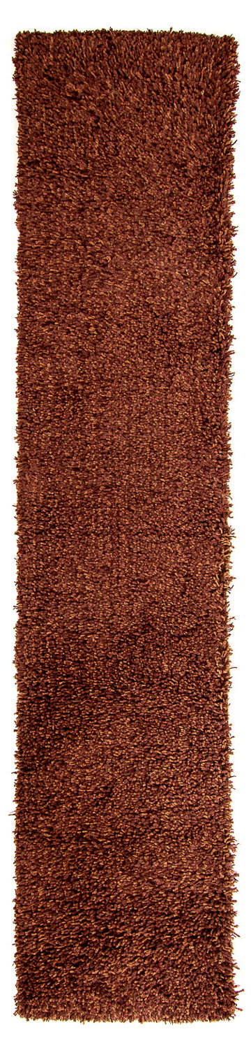 Løber Tæppe med høj pæl - 304 x 65 cm - brun