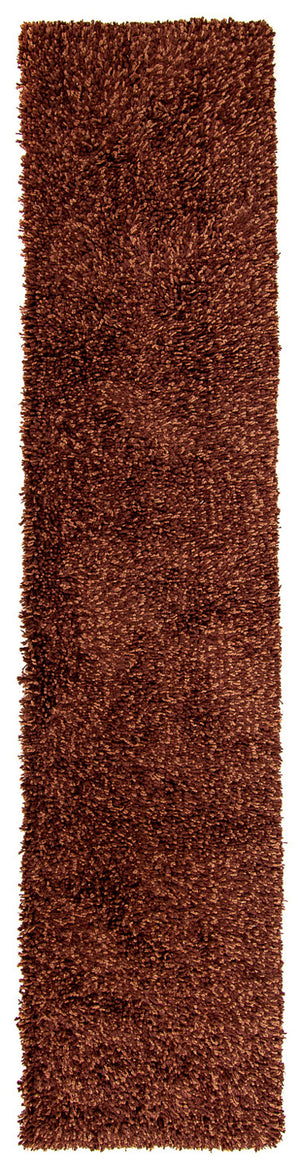 Løber Tæppe med høj pæl - 300 x 65 cm - brun