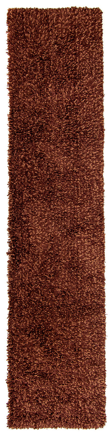 Løber Tæppe med høj pæl - 300 x 65 cm - brun