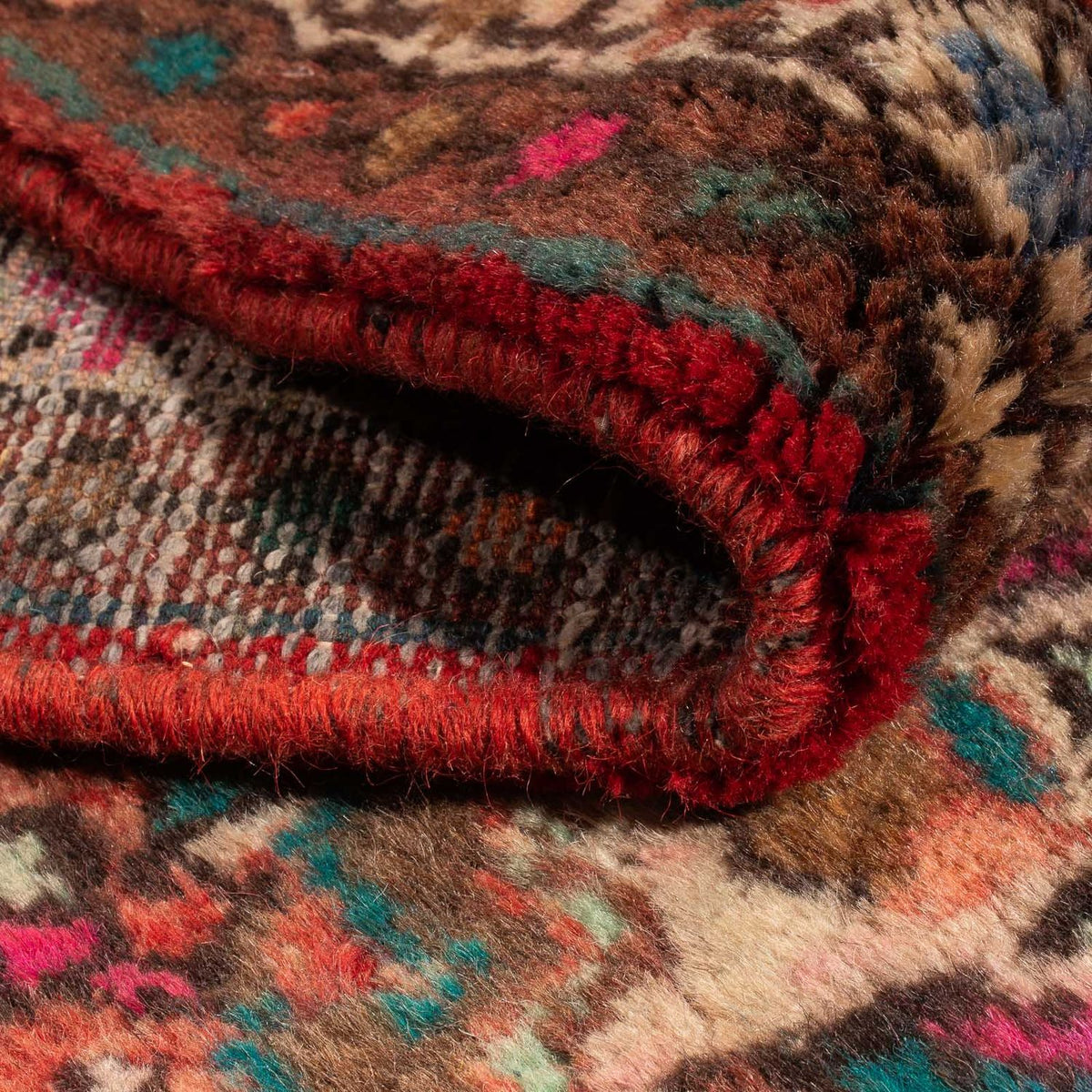 Løber Persisk tæppe - Nomadisk - 288 x 72 cm - lysrød