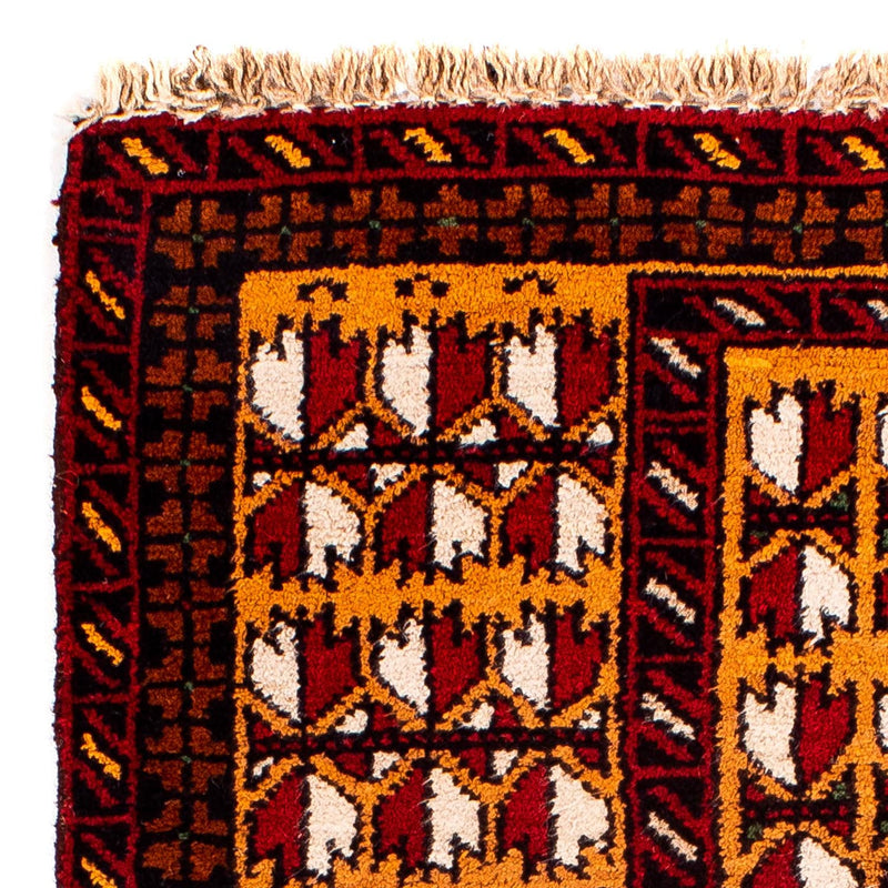 Baluch-tæppe - 129 x 75 cm - mørkerød