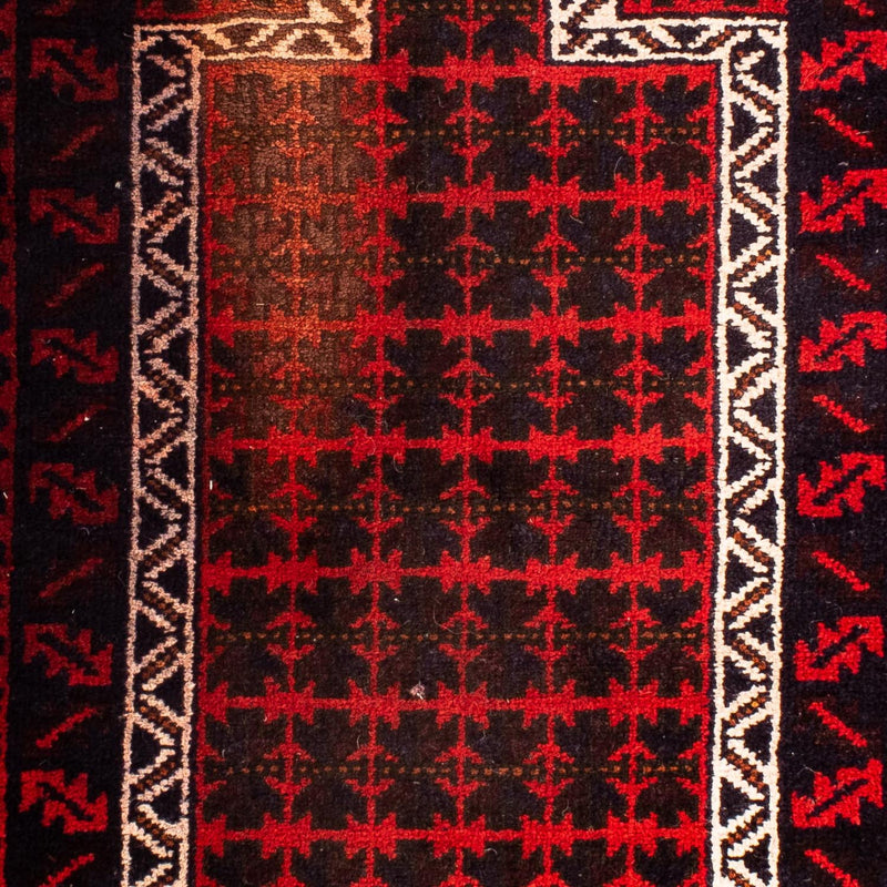 Baluch-tæppe - 130 x 73 cm - mørkerød
