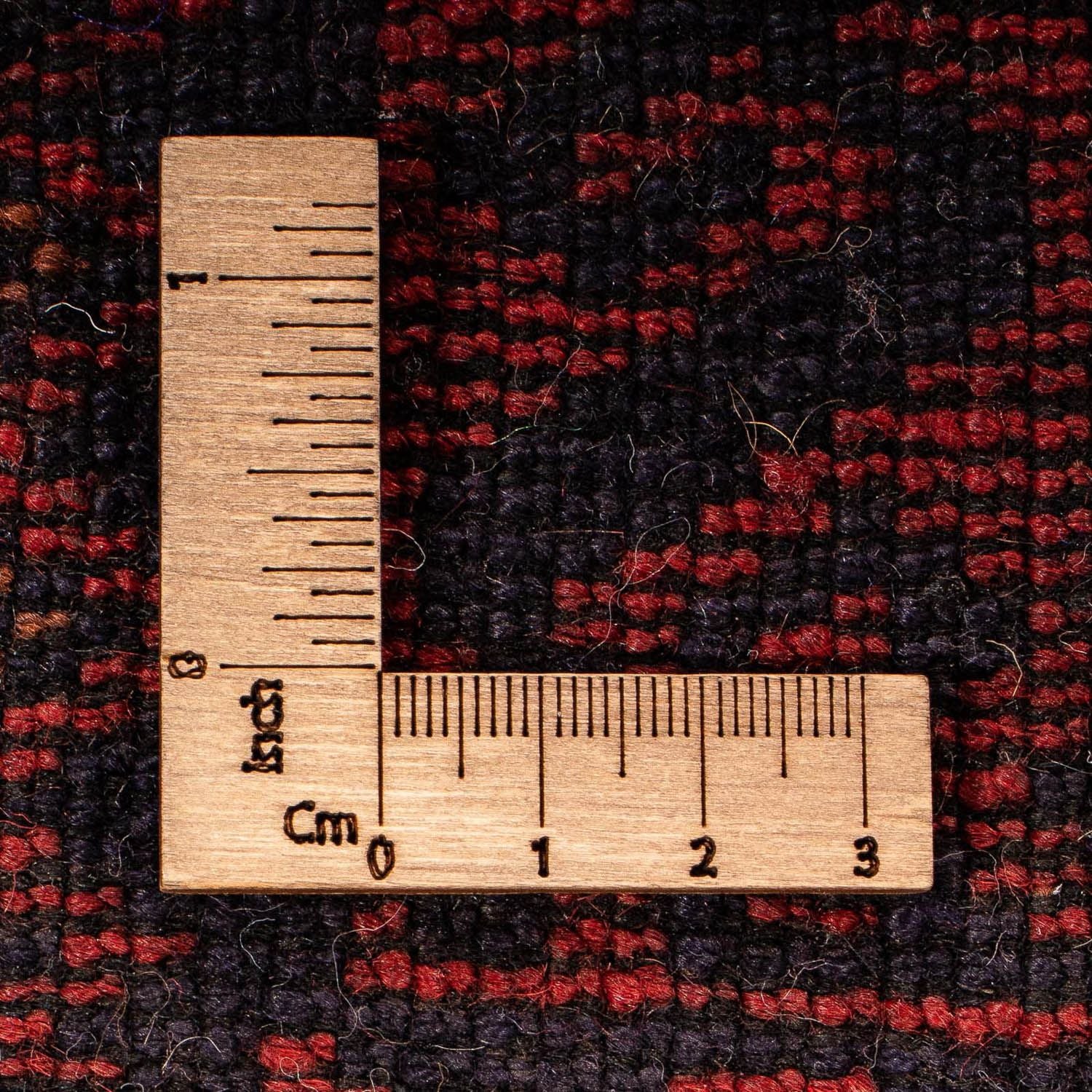 Baluch-tæppe - 130 x 73 cm - mørkerød