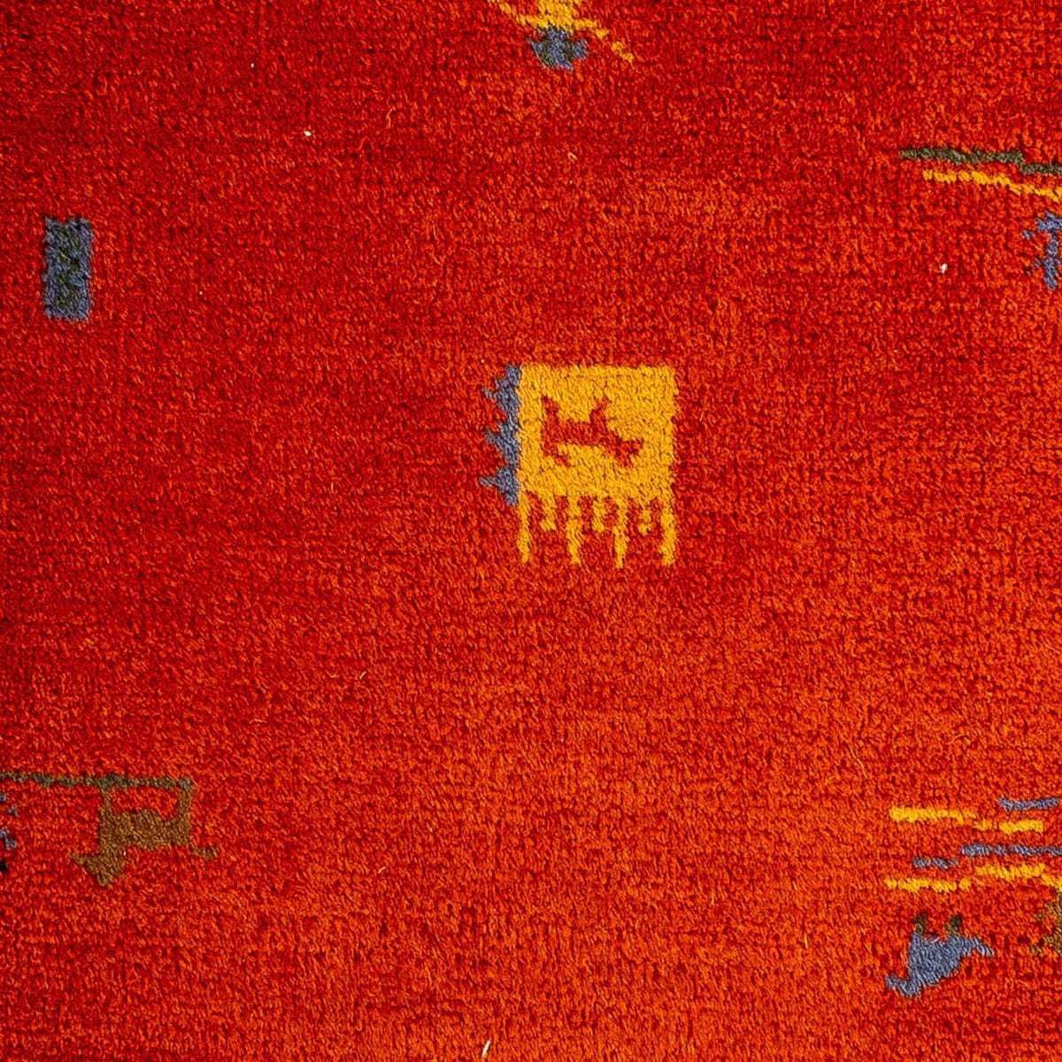 Gabbeh-tæppe - Indus - 90 x 60 cm - rød