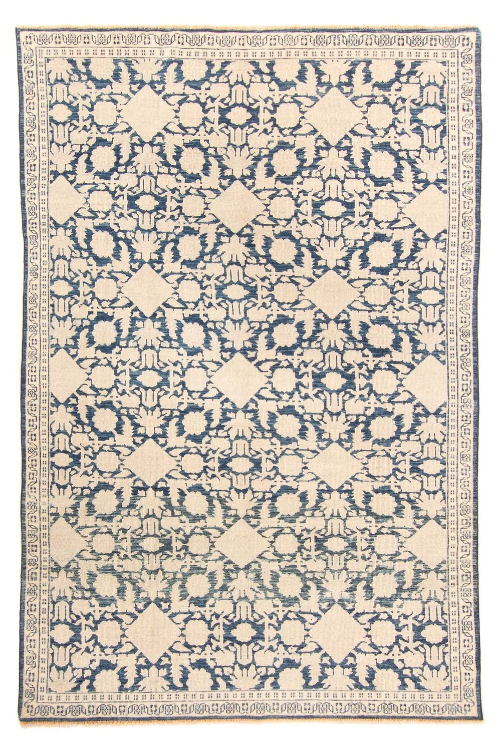 Designer tæppe - 279 x 185 cm - mørkeblå