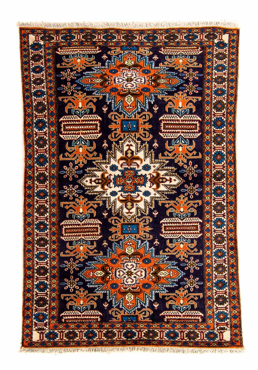 Persisk tæppe - Nomadisk - 170 x 110 cm - mørkeblå