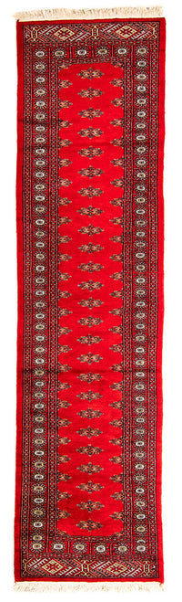 Løber Pakistan Tæppe - 326 x 76 cm - rød