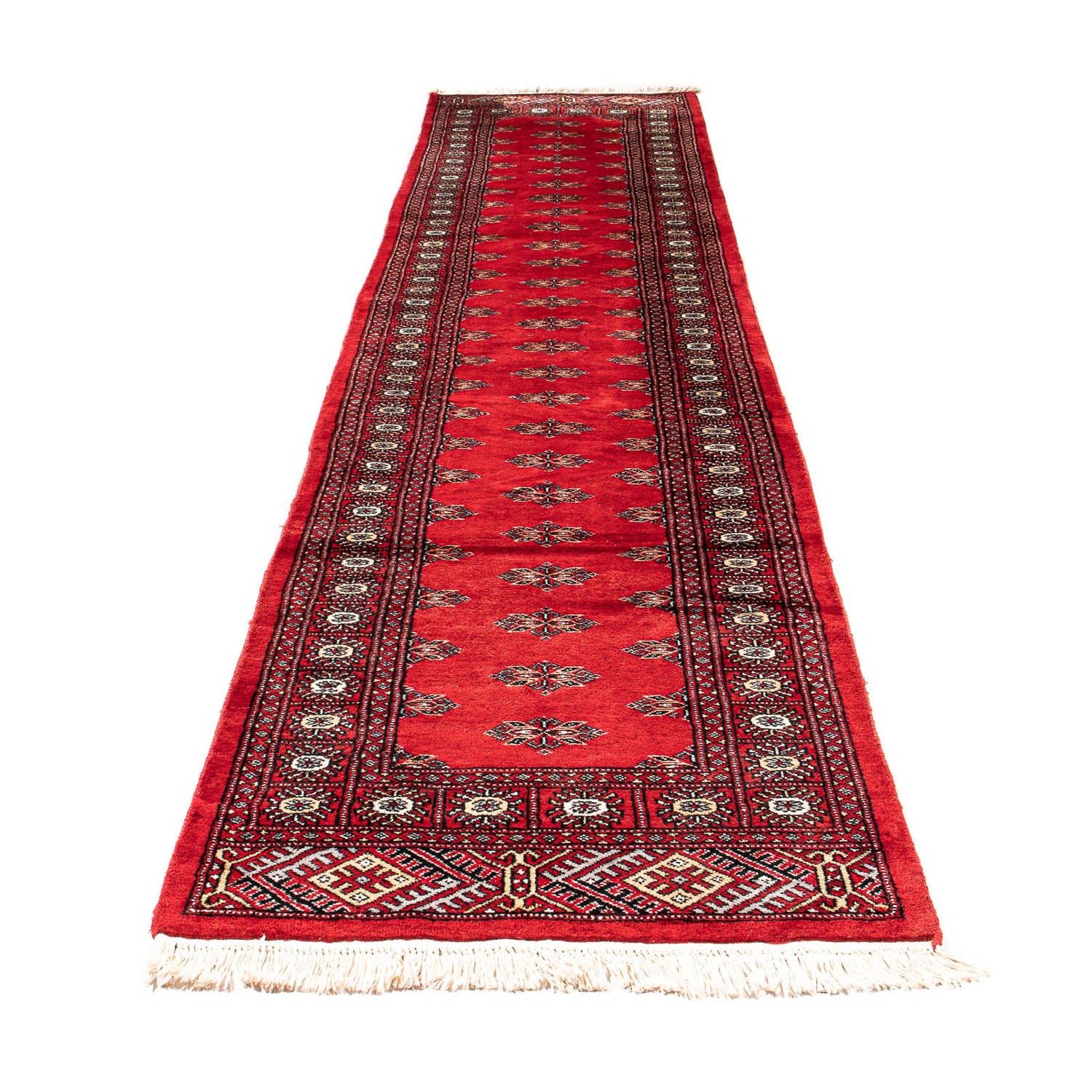Løber Pakistan Tæppe - 326 x 76 cm - rød