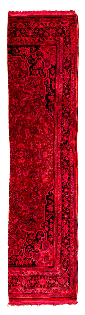Løber Persisk tæppe - Bijar - Royal - 320 x 83 cm - rød