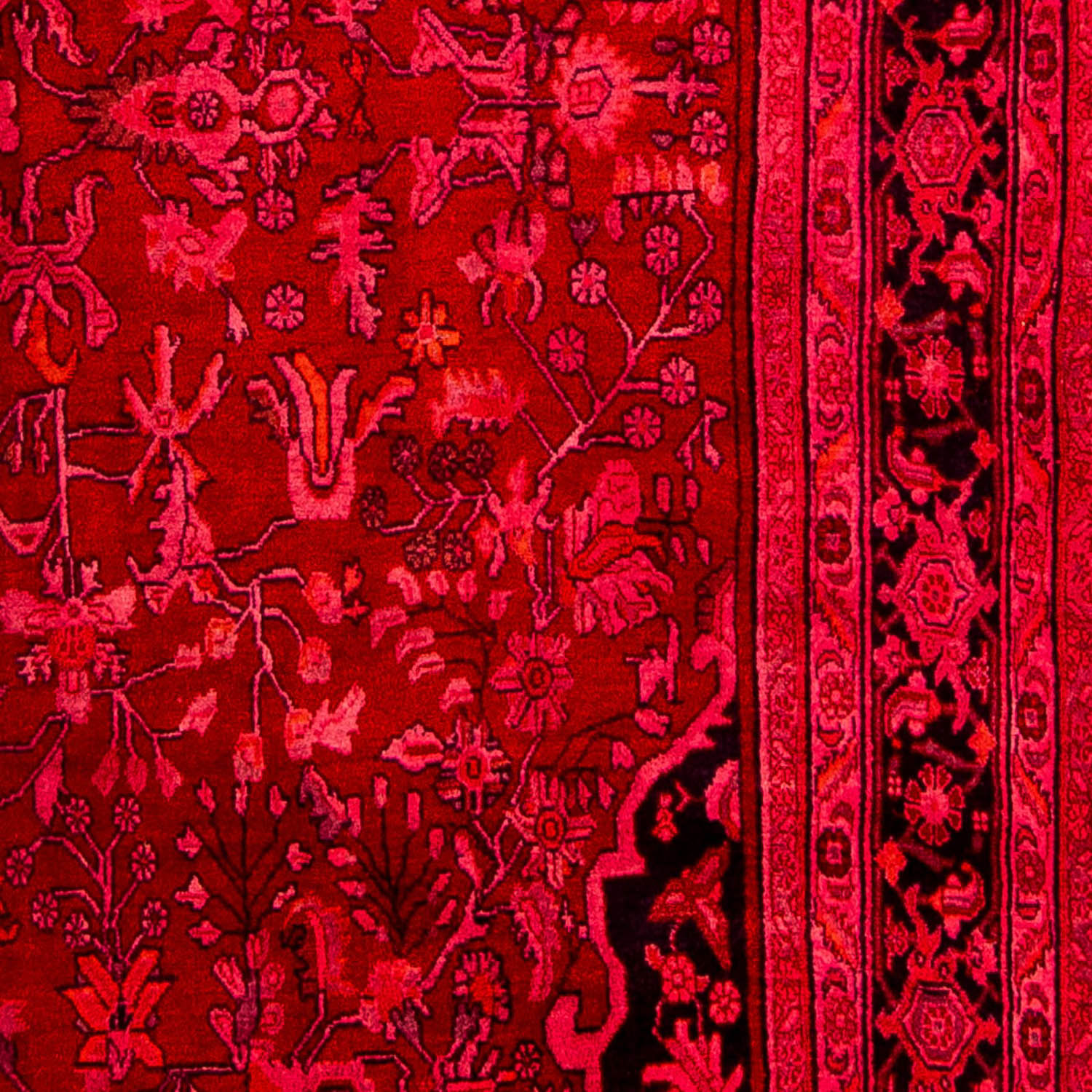 Løber Persisk tæppe - Bijar - Royal - 320 x 74 cm - rød