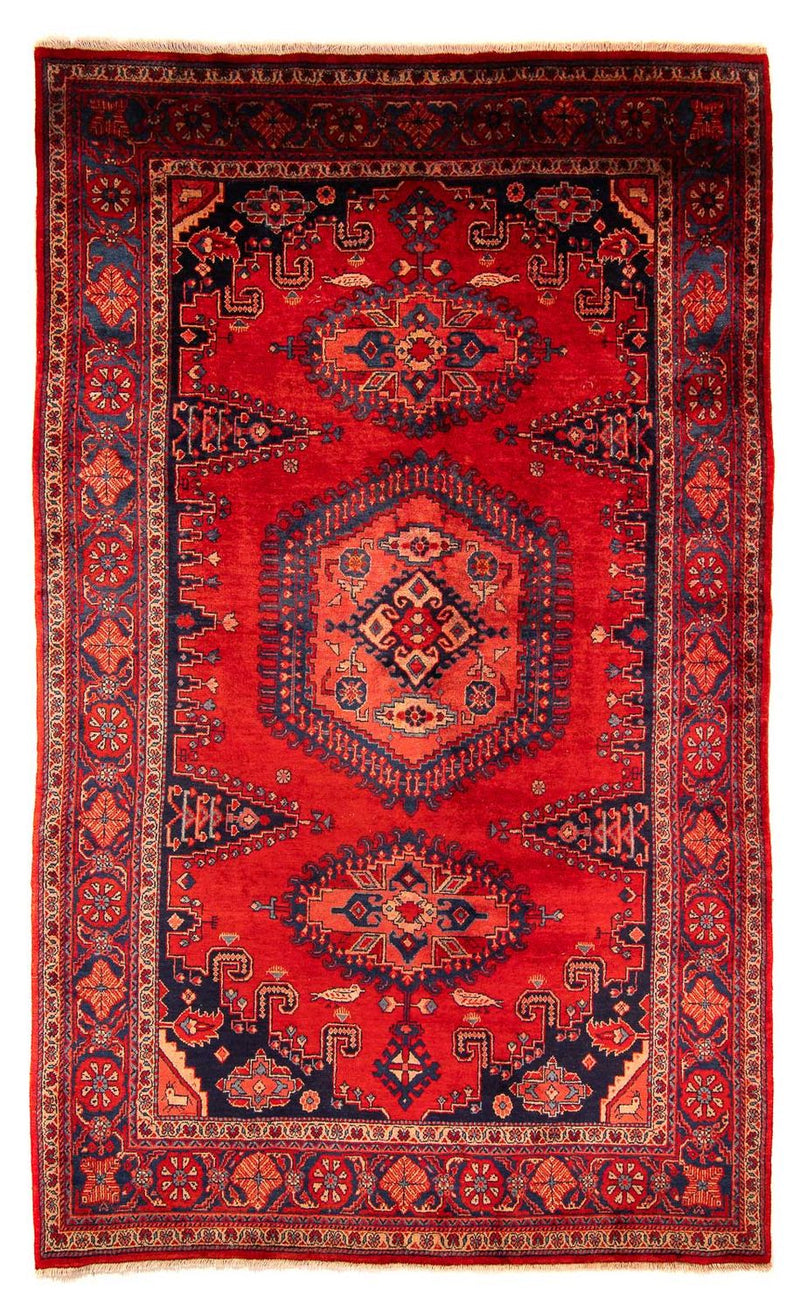 Persisk tæppe - Nomadisk - 333 x 210 cm - mørkerød