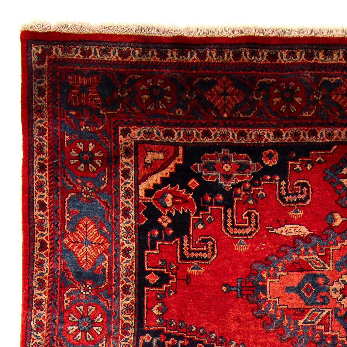 Persisk tæppe - Nomadisk - 333 x 210 cm - mørkerød