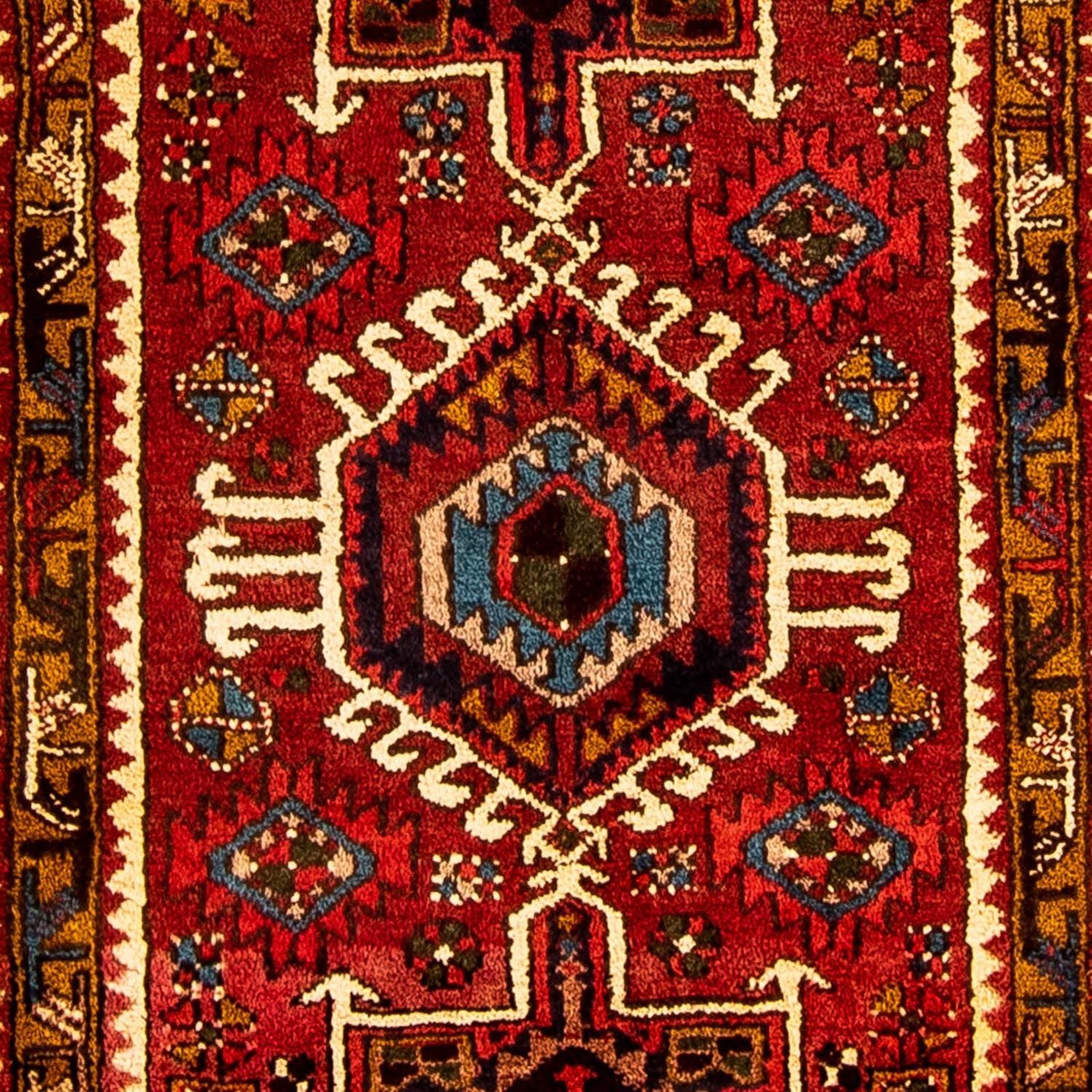 Løber Persisk tæppe - Nomadisk - 306 x 74 cm - mørkerød