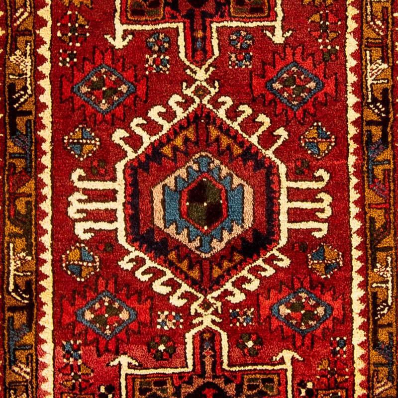 Løber Persisk tæppe - Nomadisk - 306 x 74 cm - mørkerød