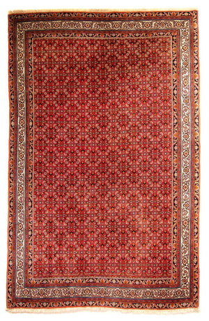 Persisk tæppe - Bijar - 300 x 204 cm - rød