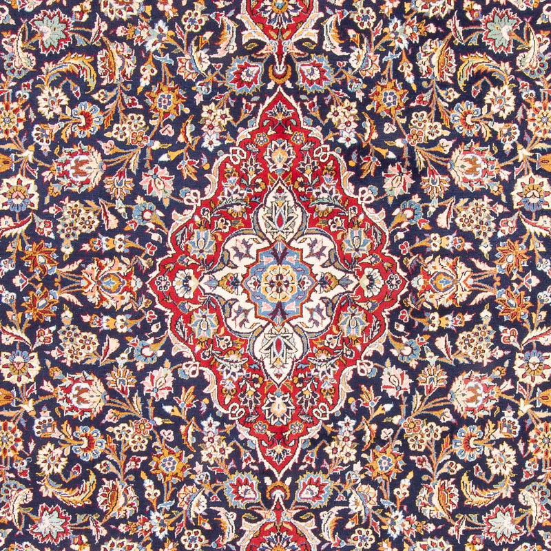 Persisk tæppe - Keshan - 362 x 267 cm - mørkeblå
