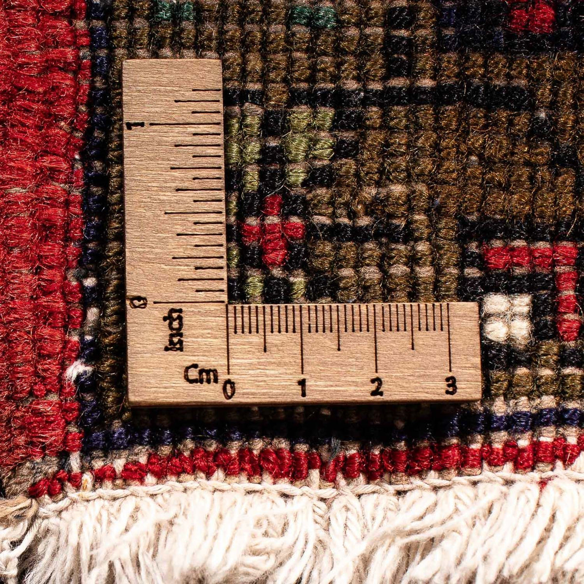 Løber Persisk tæppe - Nomadisk - 213 x 86 cm - mørkerød