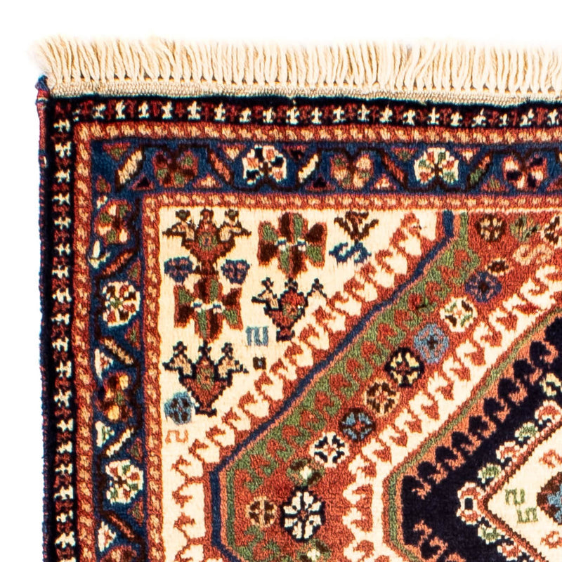 Persisk tæppe - Nomadisk - 101 x 64 cm - lys brun
