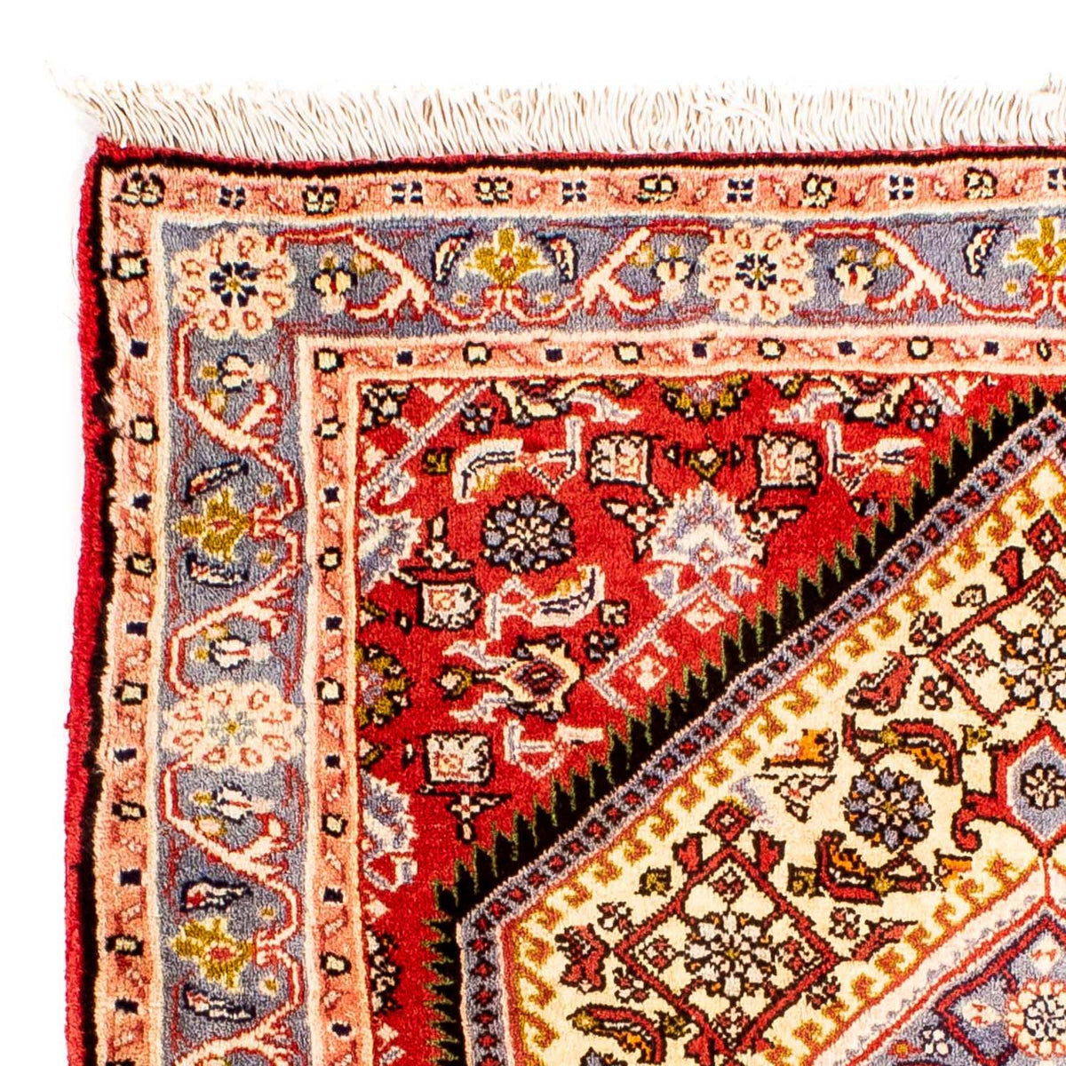 Persisk tæppe - Bijar - Royal firkantet  - 85 x 80 cm - rød