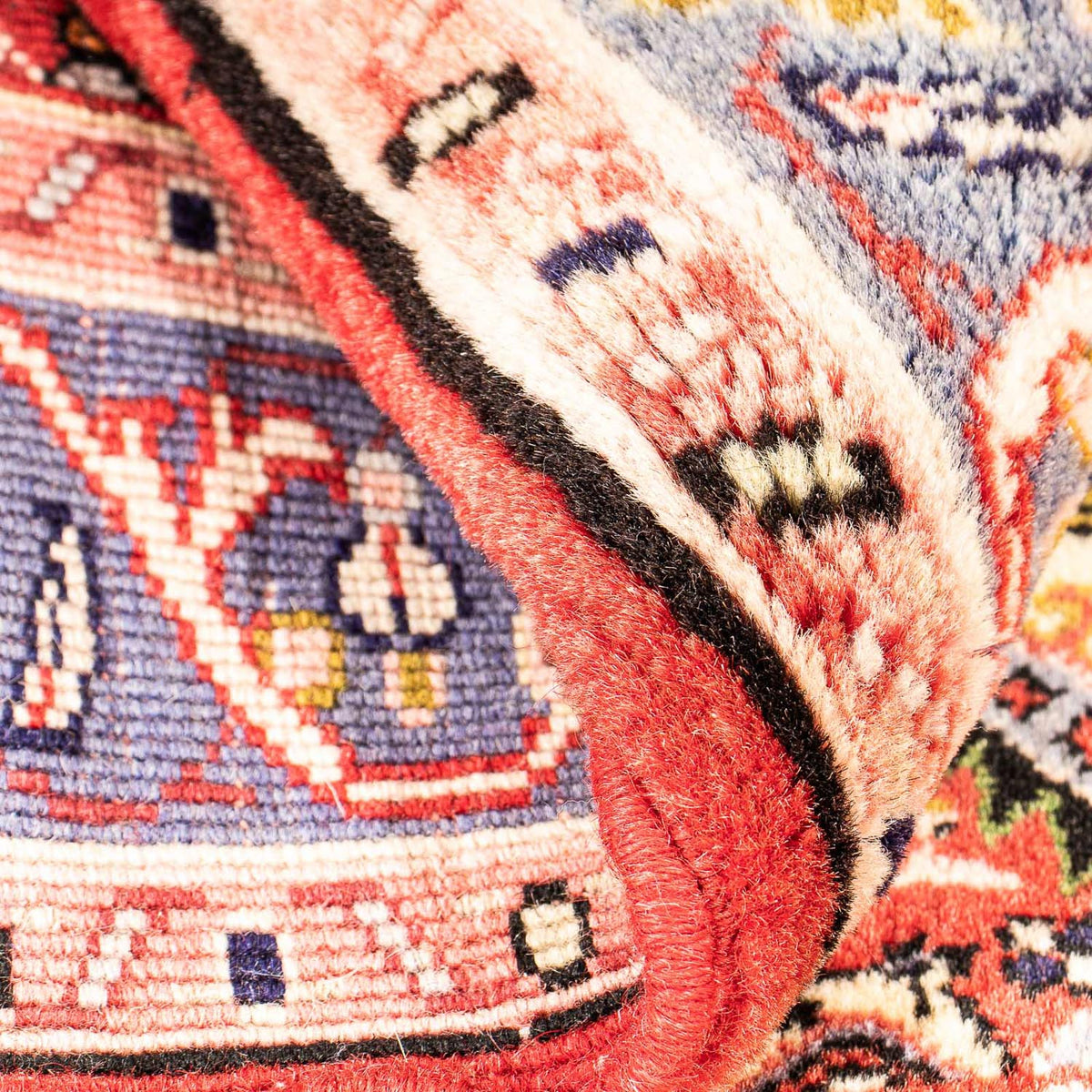 Persisk tæppe - Bijar - Royal firkantet  - 85 x 80 cm - rød