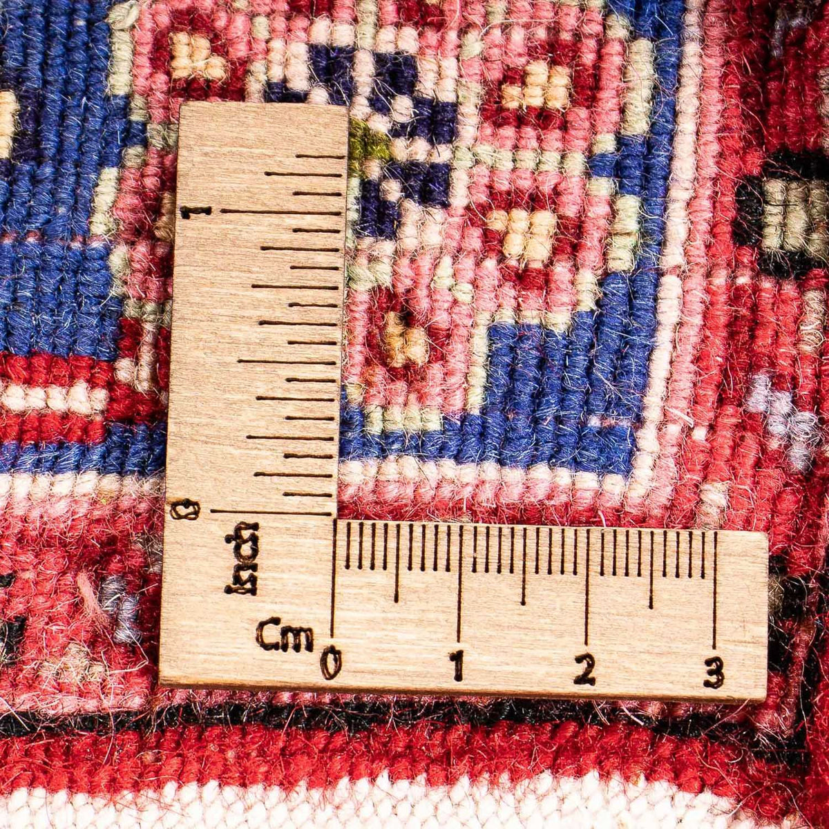 Persisk tæppe - Bijar - Royal firkantet  - 85 x 80 cm - rød