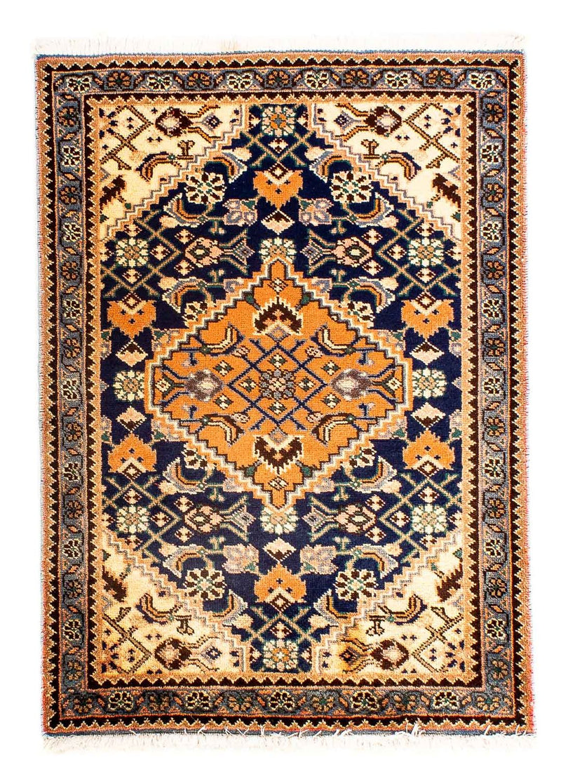 Persisk tæppe - Nomadisk - 119 x 70 cm - mørkeblå