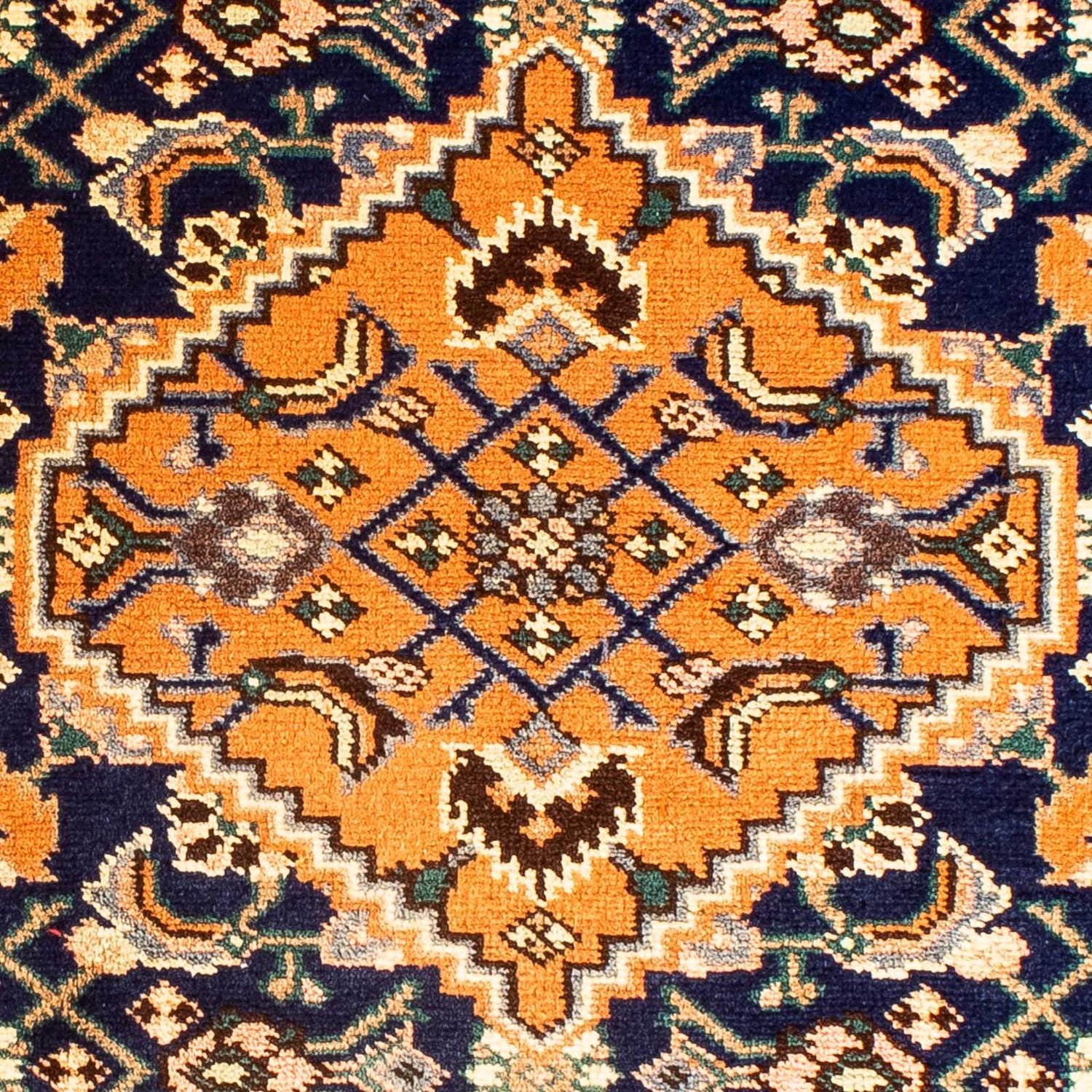 Persisk tæppe - Nomadisk - 119 x 70 cm - mørkeblå