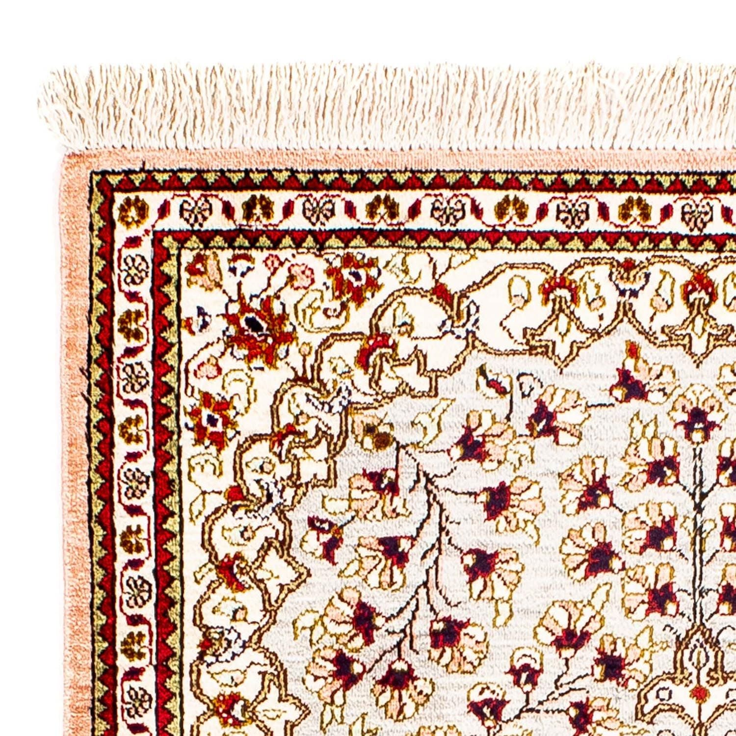 Silketæppe - Ghom Silk - Premium - 80 x 59 cm - beige