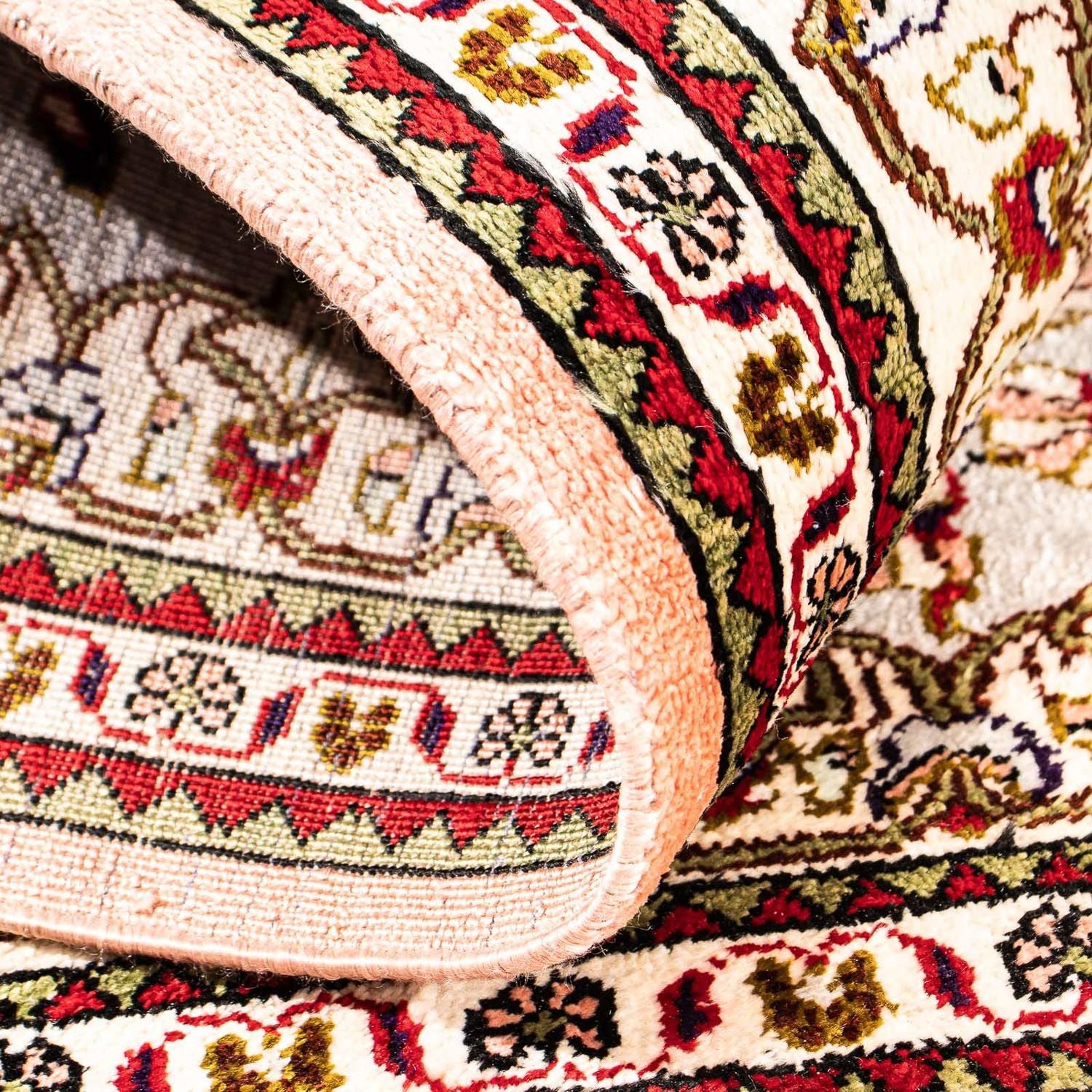 Silketæppe - Ghom Silk - Premium - 80 x 59 cm - beige