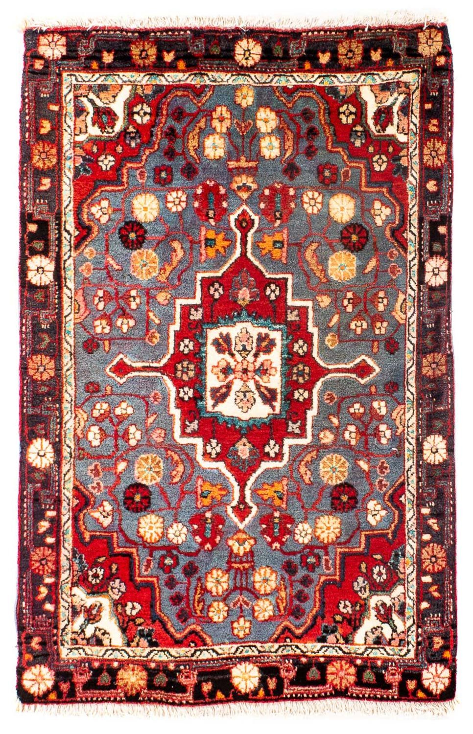 Persisk tæppe - Classic - 95 x 60 cm - mørkerød