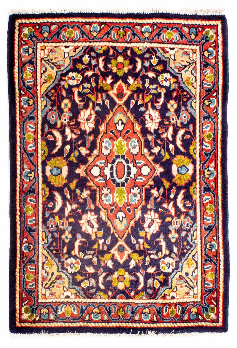 Persisk tæppe - Classic - 98 x 75 cm - mørkeblå