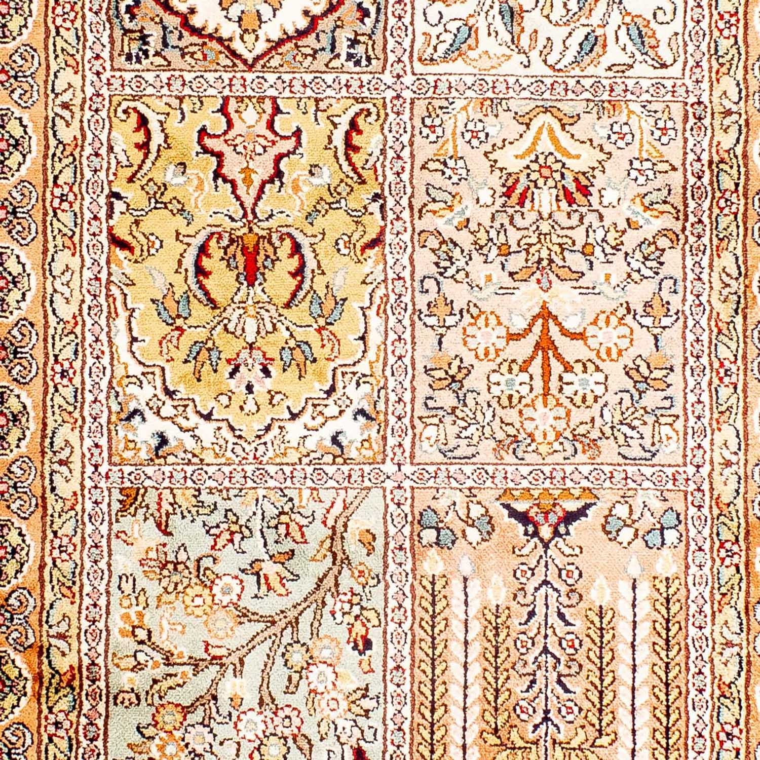 Silketæppe - Kashmir Silk - 98 x 60 cm - beige