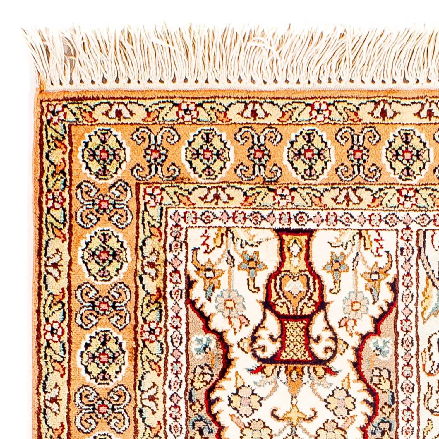 Silketæppe - Kashmir Silk - 98 x 60 cm - beige