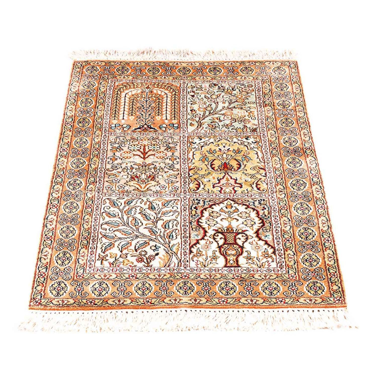 Silketæppe - Kashmir Silk - 98 x 60 cm - beige